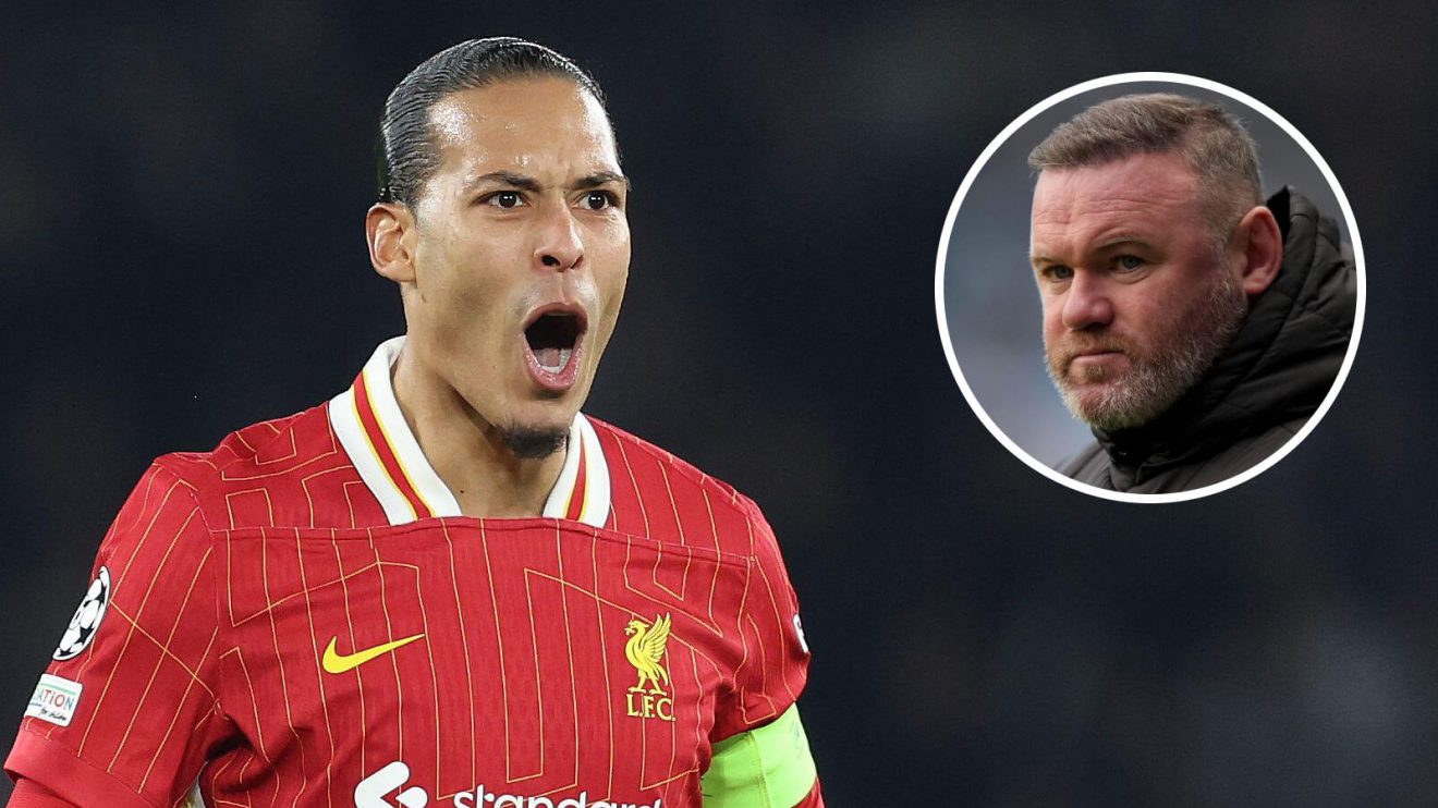 Liverpool captain Virgil van Dijk and Wayne Rooney