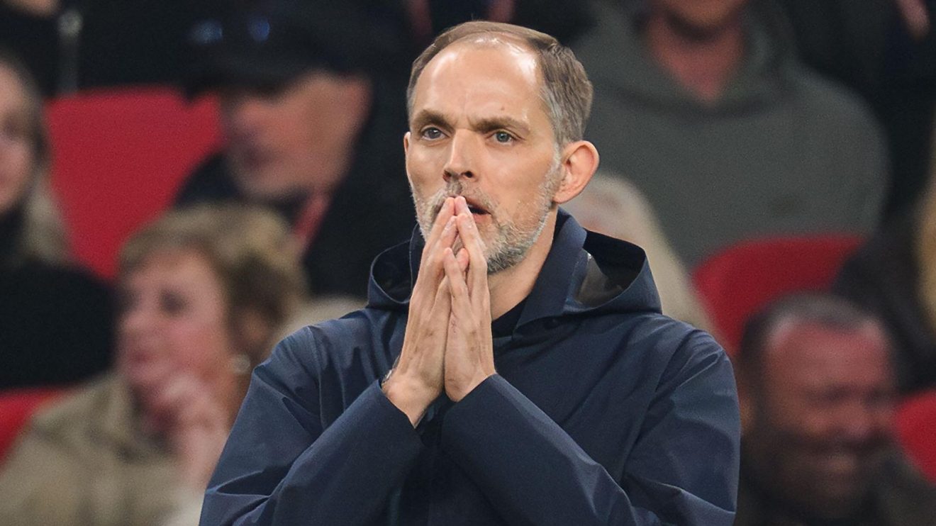 England manager Thomas Tuchel reacts on the touchline
