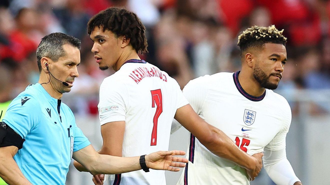 England players Trent Alexander-Arnold and Reece James