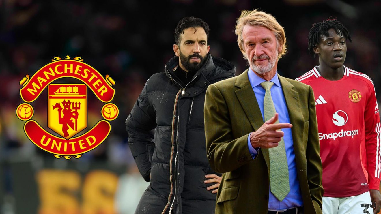 Man Utd trio Ruben Amorim, Sir Jim Ratcliffe and Kobbie Mainoo