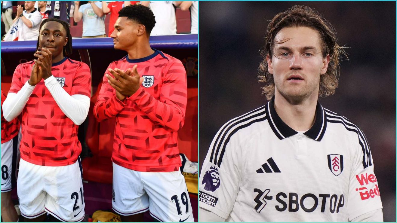 Eberechi Eze, Ollie Watkins and Joachim Andersen