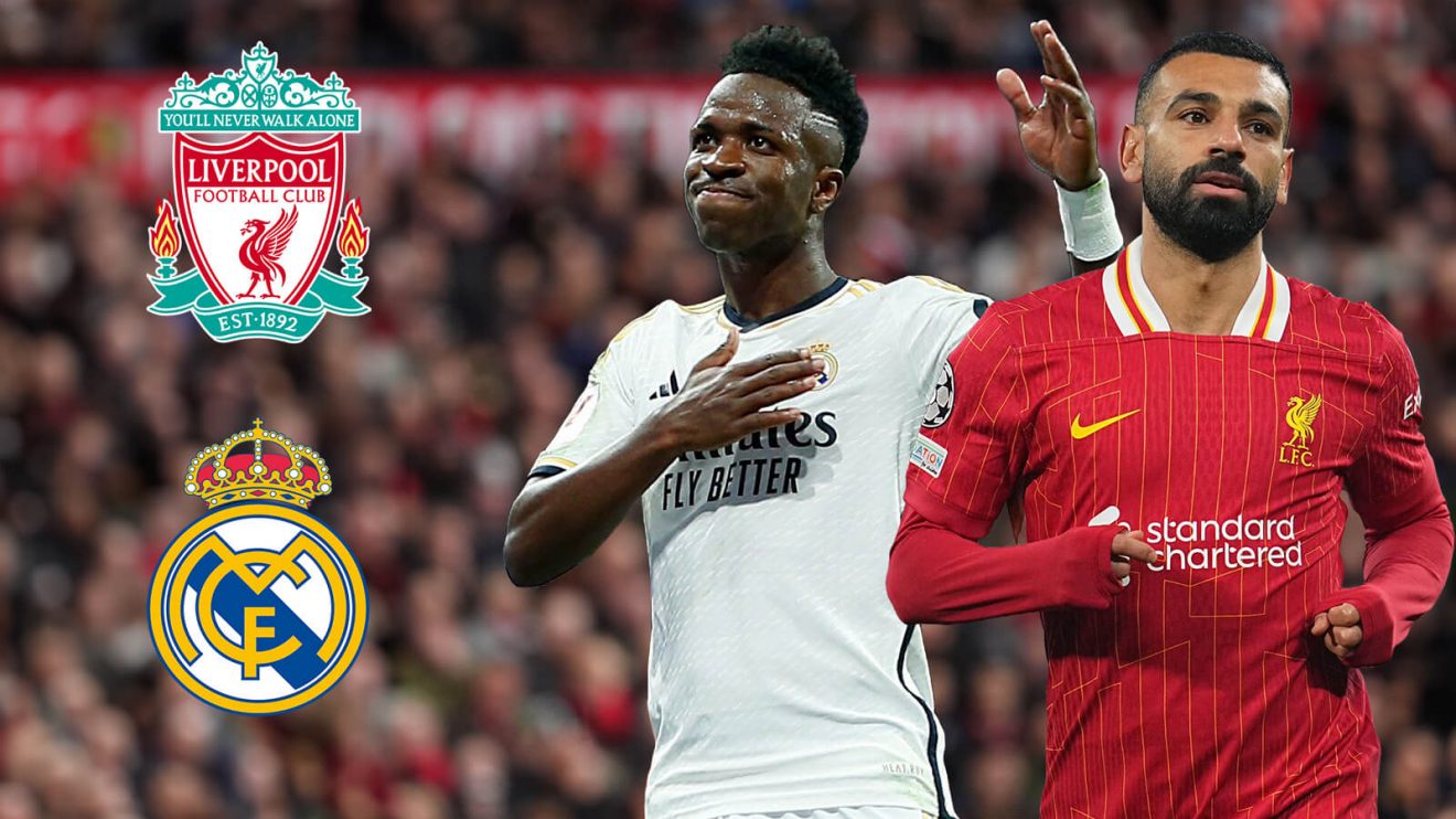 Liverpool star Mohamed Salah and Vinicius Junior