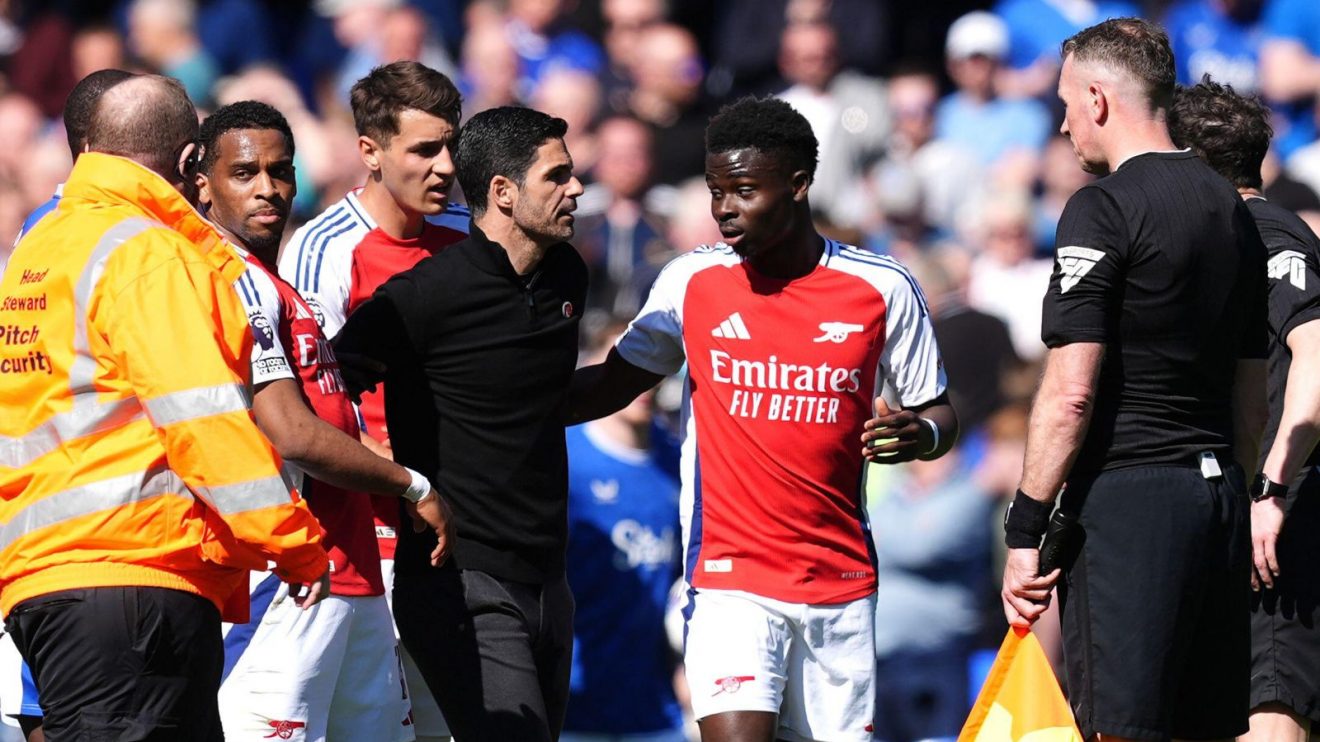 Everton Arsenal Arteta Saka