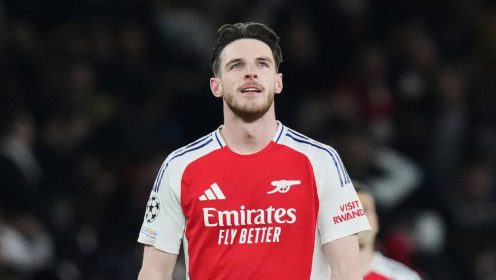 Cesc Fabregas left ‘speechless’ as Declan Rice scores ‘two of the finest free-kicks ever’ for Arsenal