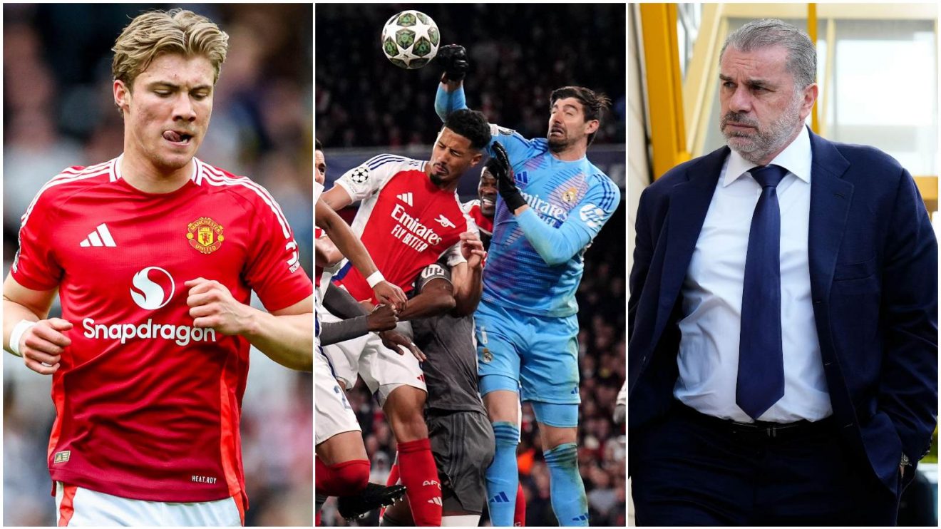 Big Midweek: Manchester United player Rasmus Hojlund, Ange Postecoglou and Real Madrid v Arsenal