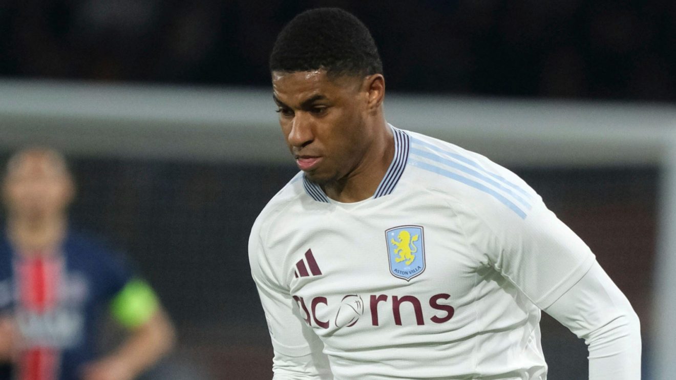 Aston Villa loanee Marcus Rashford