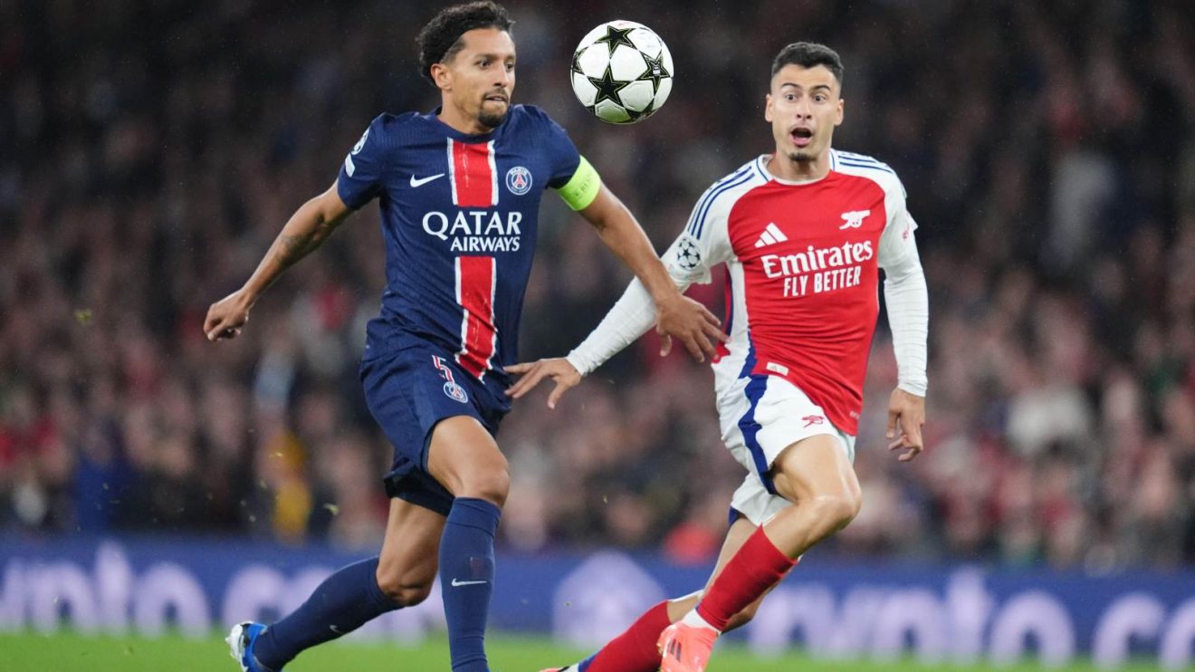 Arsenal v PSG in the 2024/25 Champions League
