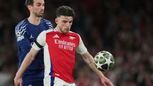 ‘Wrong decision’: Rooney says Declan Rice ‘cost’ Arsenal in Champions League defeat to PSG