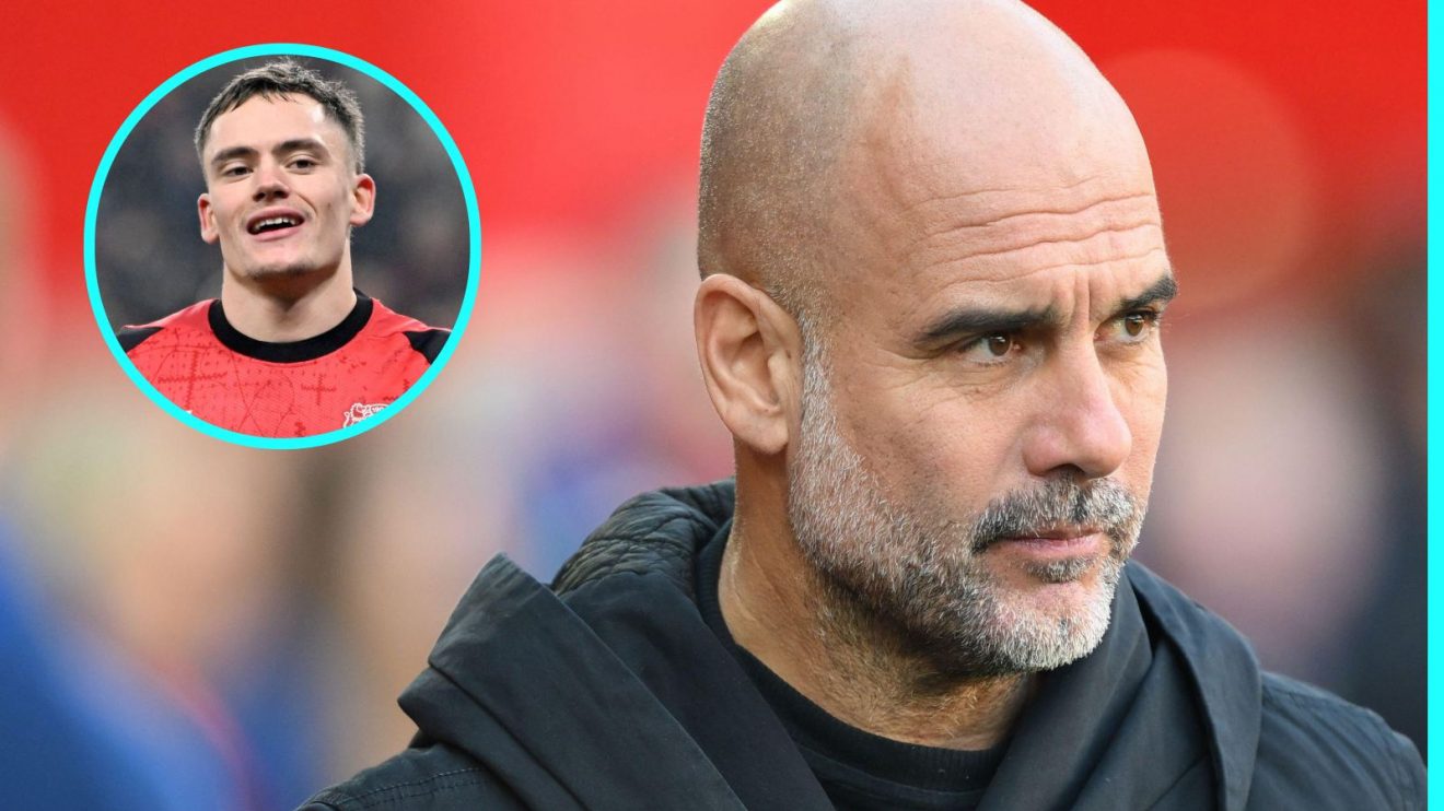 Pep Guardiola and Florian Wirtz