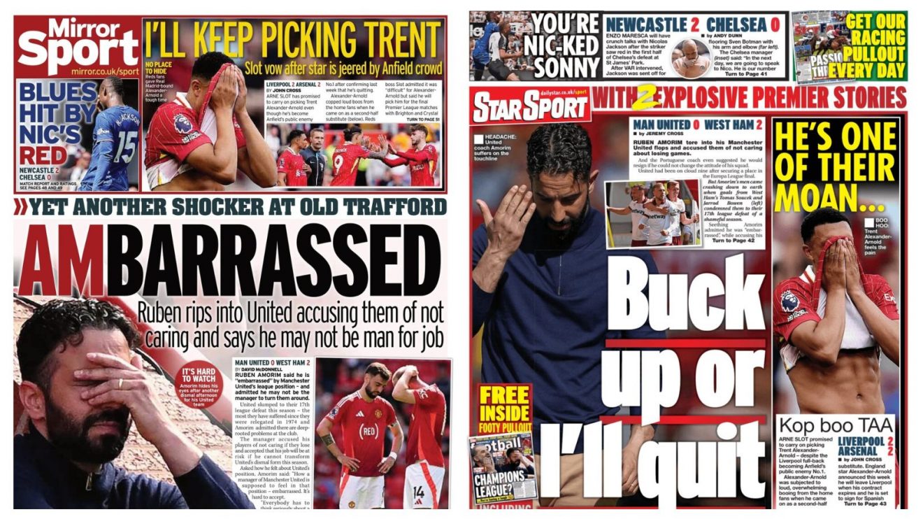 Ruben Amorim back pages.