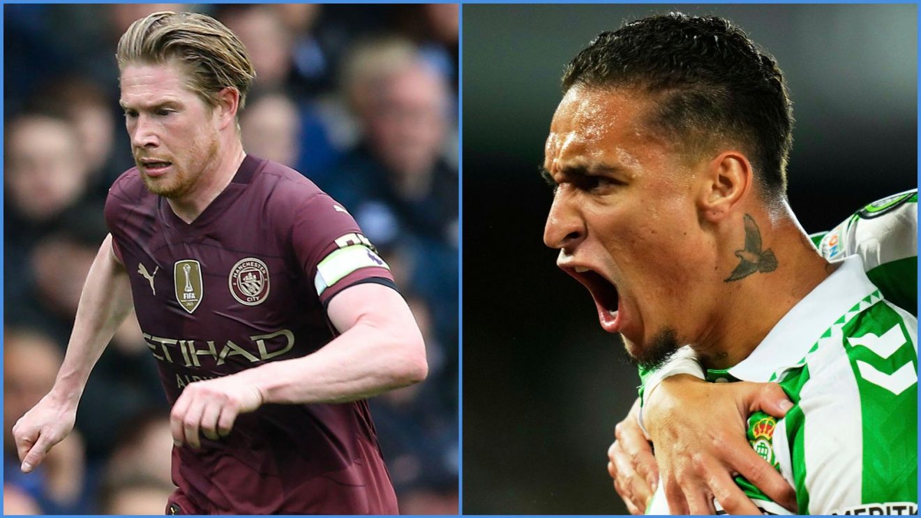 Potential Arsenal signings Kevin De Bruyne and Antony