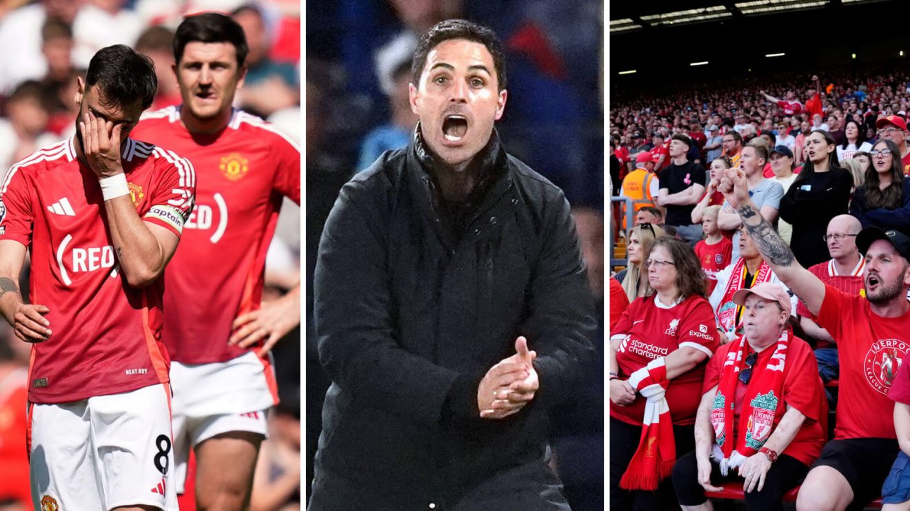 Mikel Arteta among the miserable.