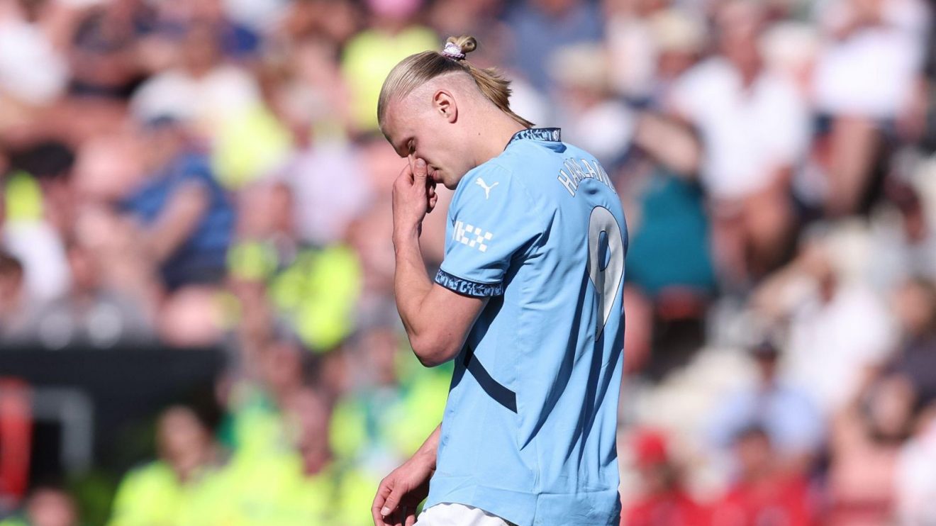 Man City striker Erling Haaland