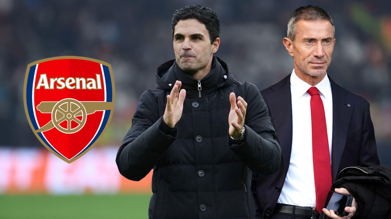 Arsenal duo Andrea Berta and Mikel Arteta