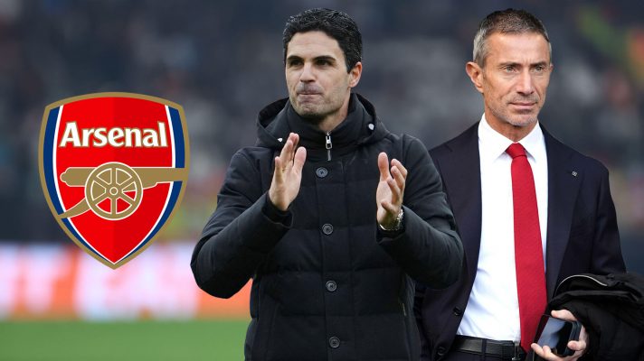 Arsenal duo Andrea Berta and Mikel Arteta