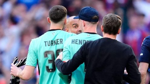 Guardiola’s FA Cup final blast at Palace’s Henderson revealed after furious Man City boss rant