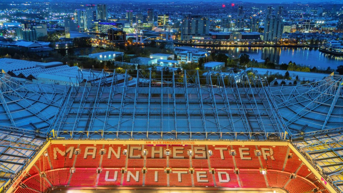 Aerial Image of Manchester United, Old Trafford Stadium