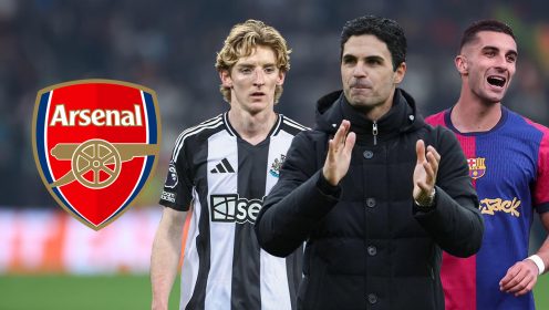 Arteta ‘loves’ Barcelona star as Arsenal hunt down attacker; Gunners told £80m will seal Newcastle raid