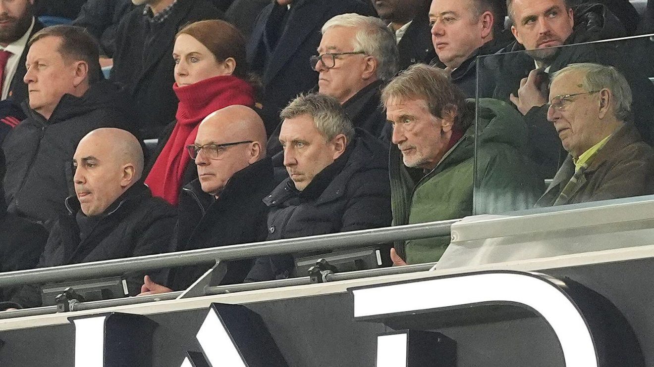 Omar Berrada, Dave Brailsford, Jason Wilcox and Sir Jim Ratcliffe of Manchester United