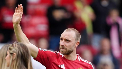 Christian Eriksen backs Ruben Amorim amid farewell message to ‘supportive’ Man Utd fans