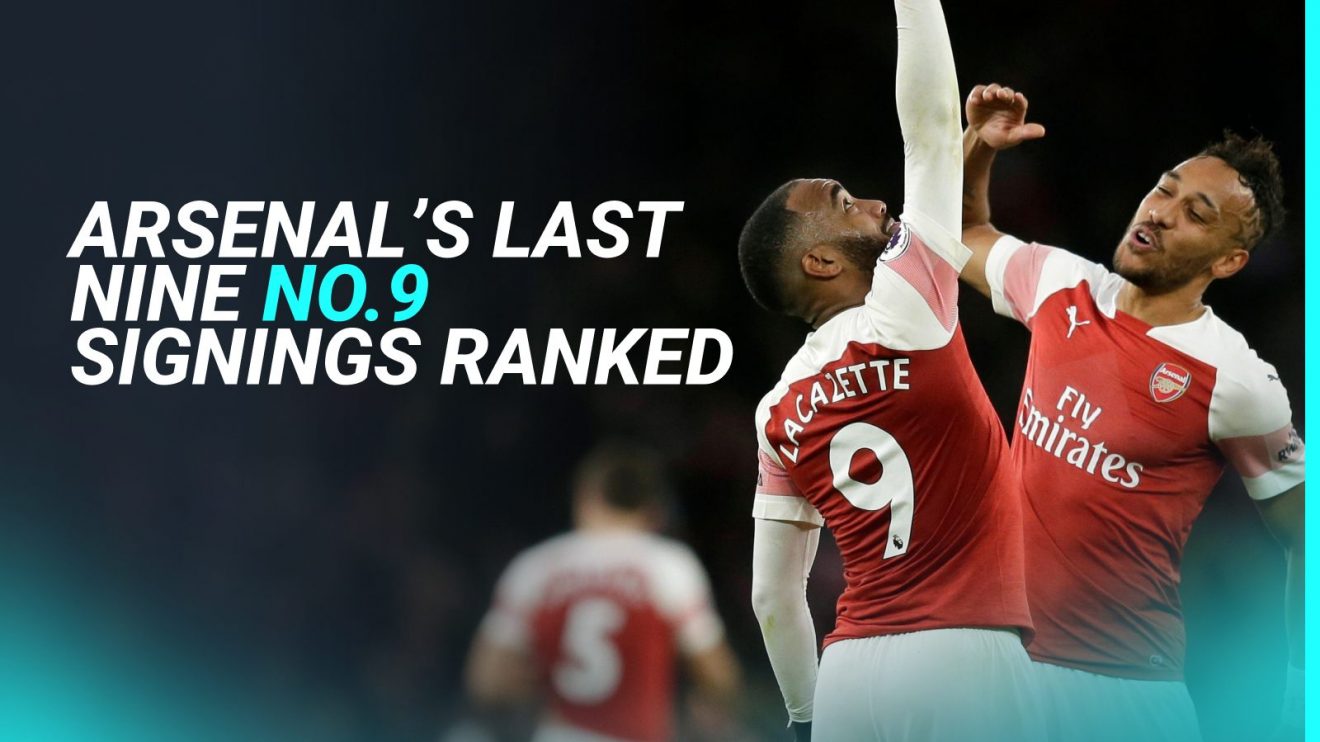 Alexandre Lacazette, Pierre-Emerick Aubameyang Arsenal striker ranking graphic