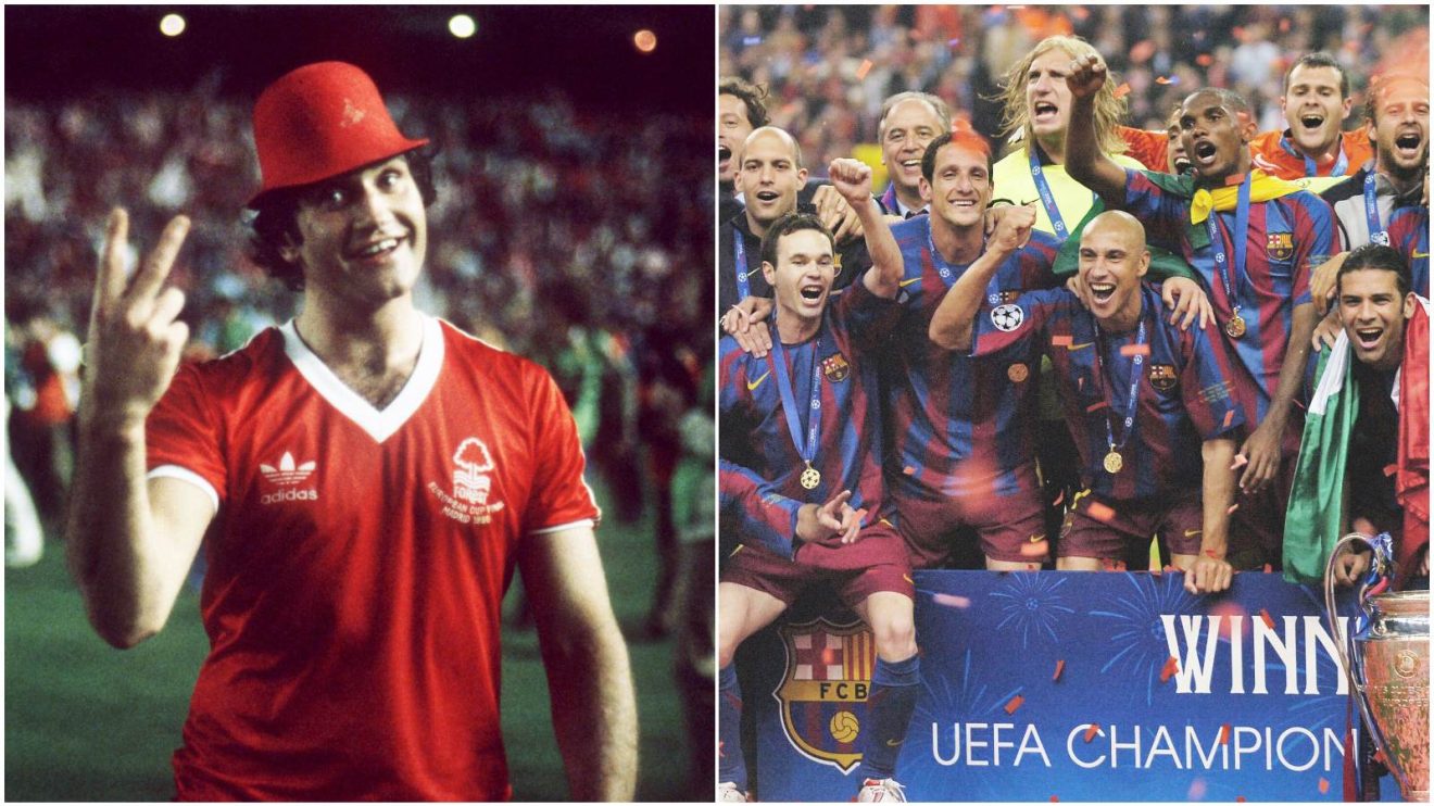 Champions League winners Nottingham Forest and Barcelona