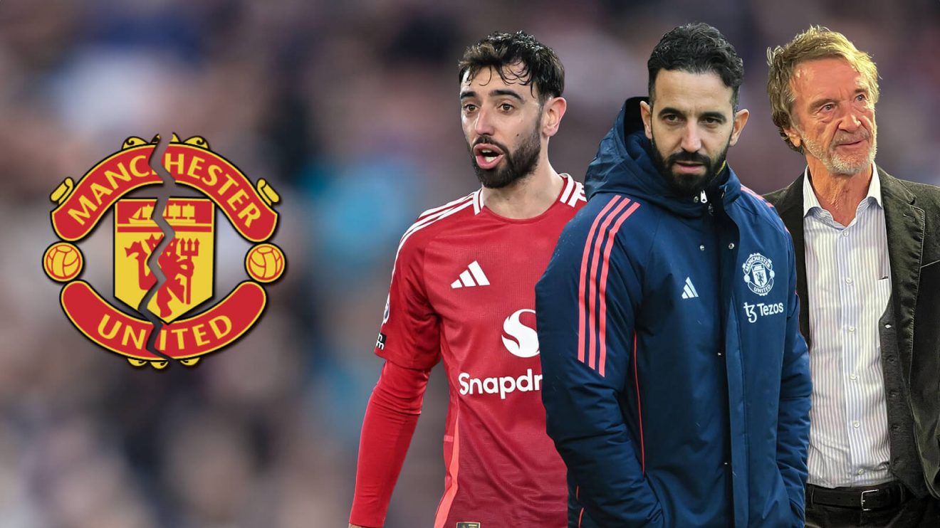 Man Utd trio Bruno Fernandes, Ruben Amorim and Sir Jim Ratcliffe