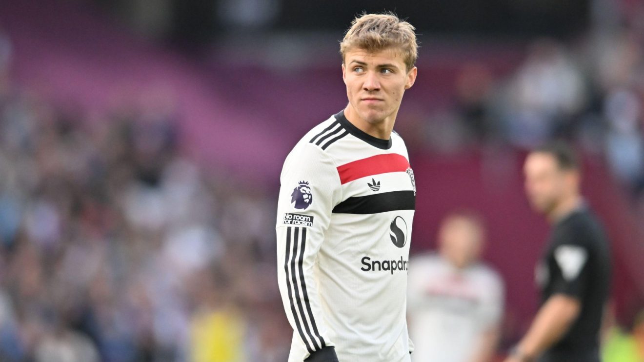 Man Utd striker Rasmus Hojlund