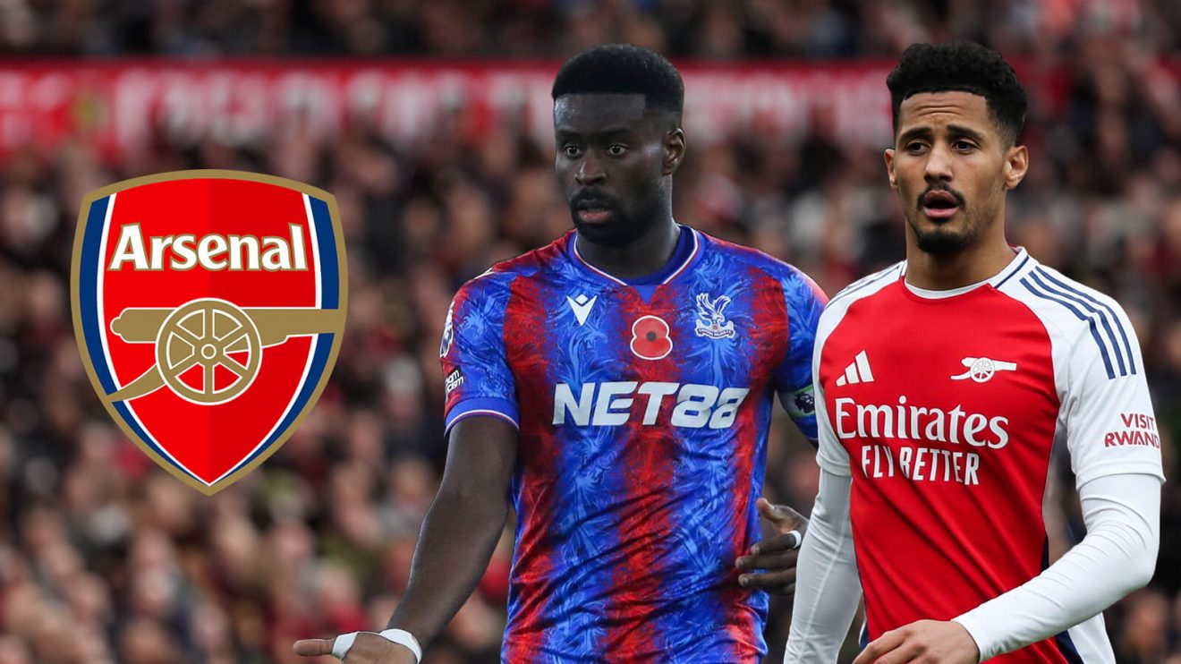 Arsenal transfer target Marc Guehi and William Saliba