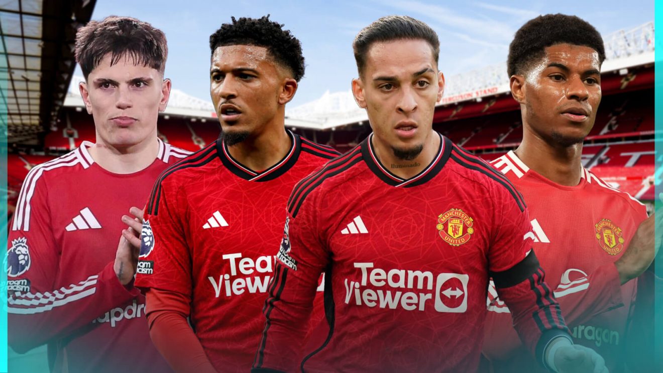 Alejandro Garnacho, Jadon Sancho, Antony and Marcus Rashford
