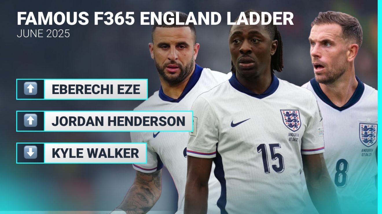 England internationals Eberechi Eze, Jordan Henderson and Kyle Walker.