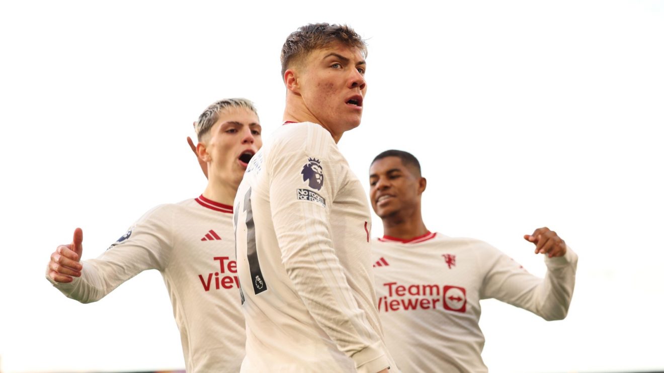 Manchester United striker Rasmus Hojlund
