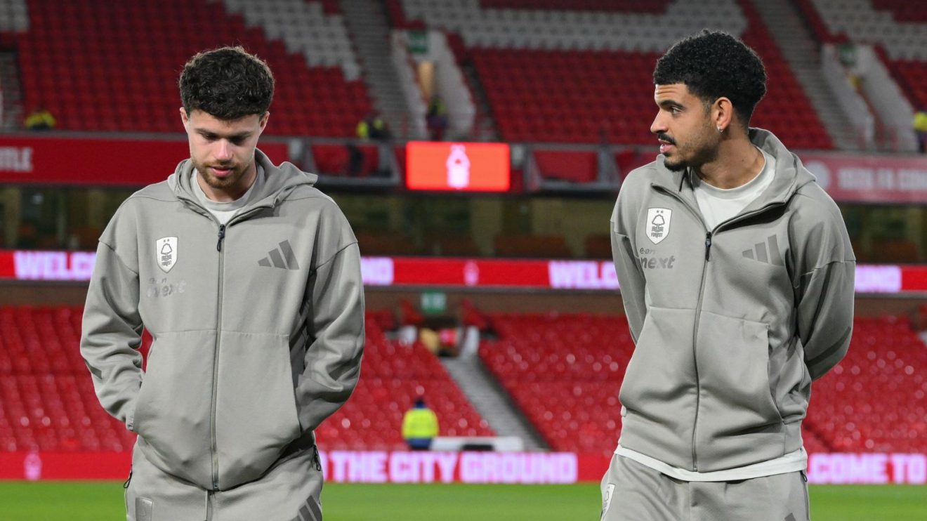 Nottingham Forest players Nico Williams and Morgan Gibbs-White