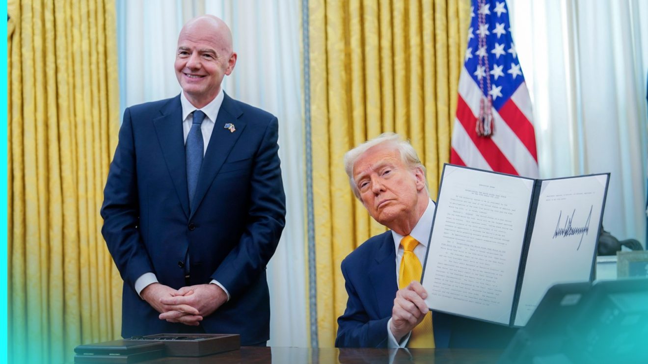 Gianni Infantino and Donald Trump
