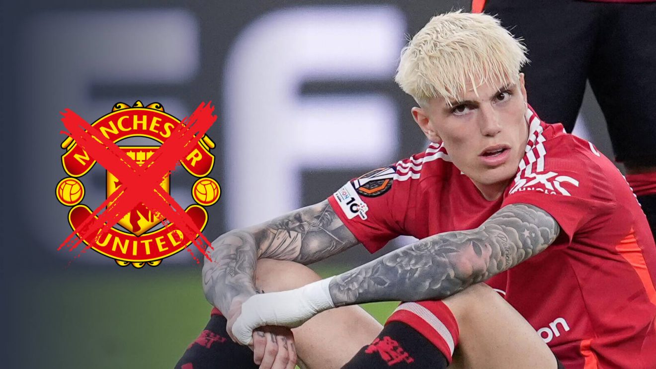 Alejandro Garnacho after Man Utd's Europa League final defeat.