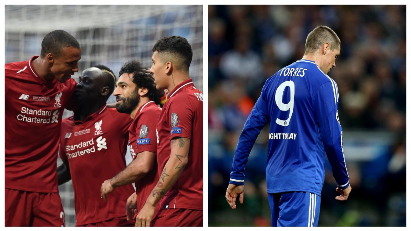 Liverpool XI and Torres at Chelsea