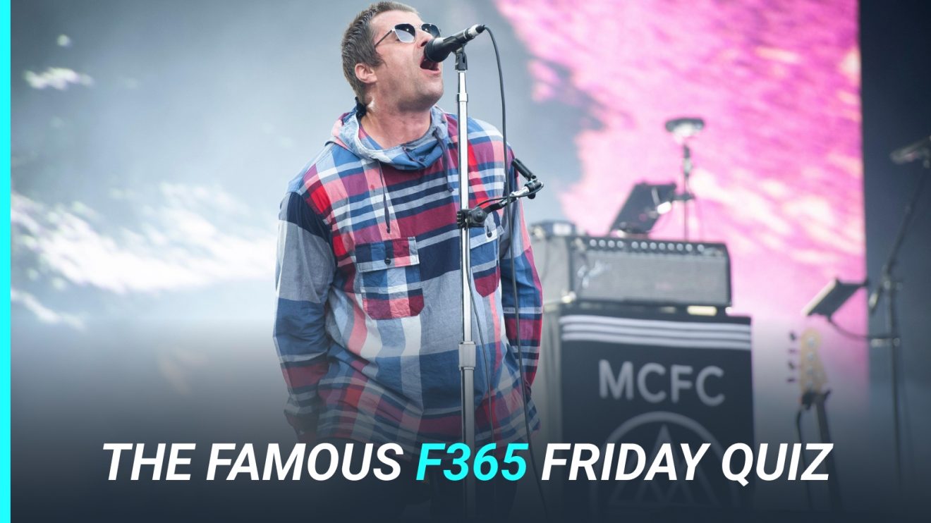 Liam Gallagher performs on stage.
