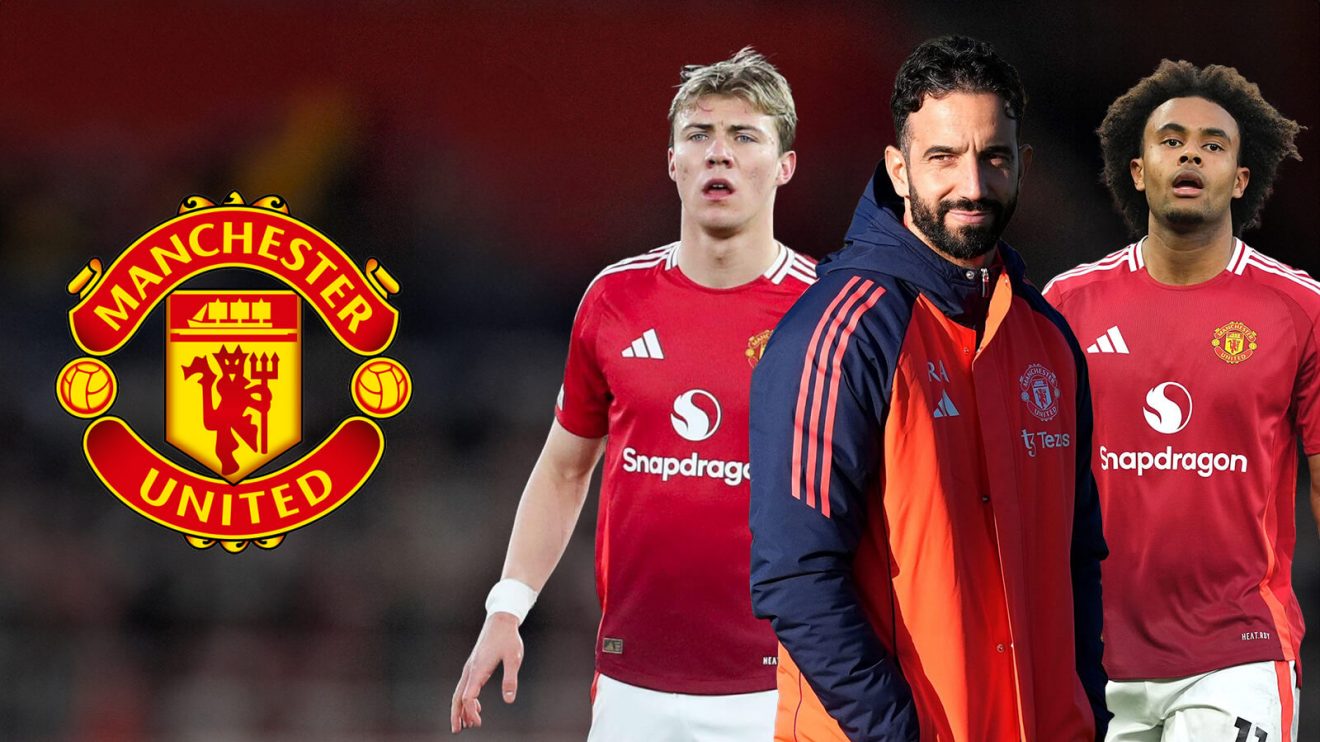 Man Utd trio Rasmus Hojlund, Ruben Amorim and Joshua Zirkzee