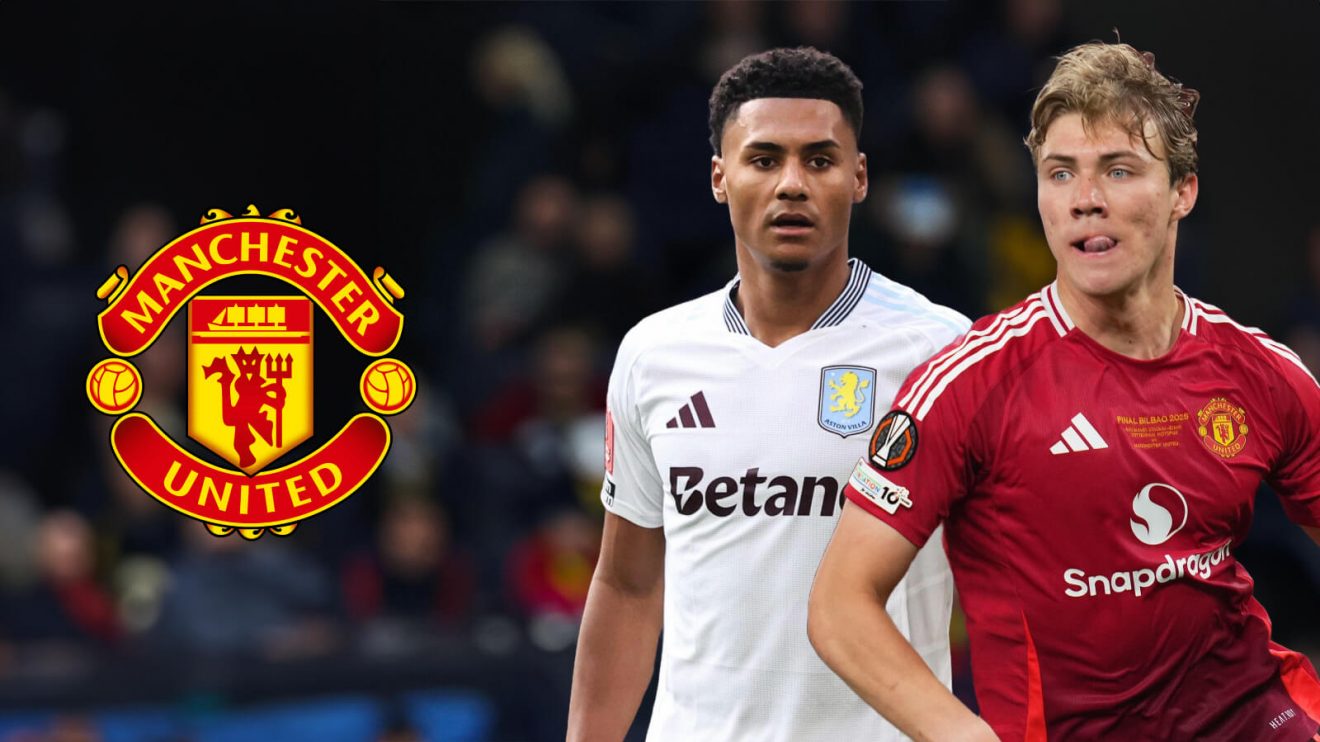 Man Utd striker Rasmus Hojlund and Ollie Watkins