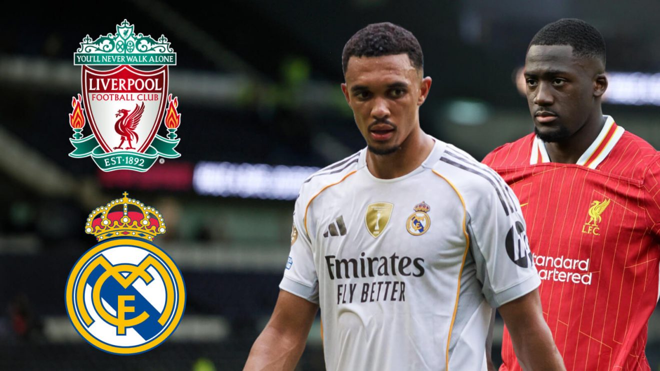 Liverpool defender Ibrahima Konate and Trent Alexander-Arnold