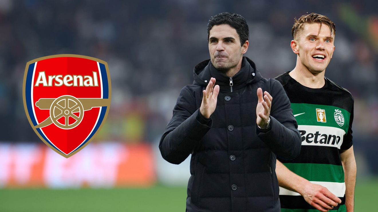 Arsenal boss Mikel Arteta and Viktor Gyokeres