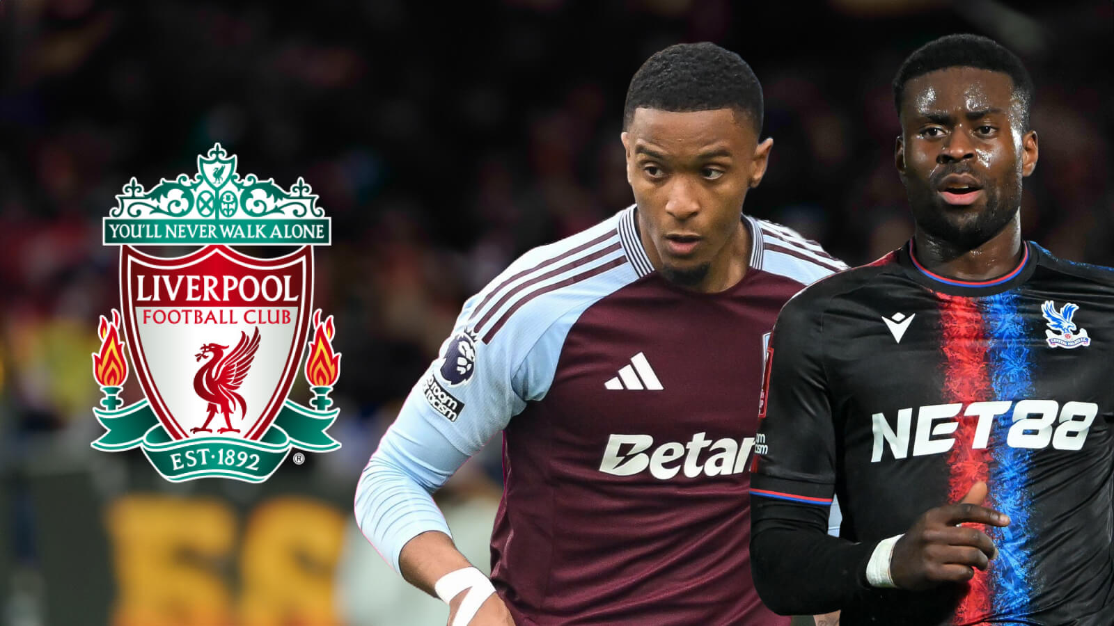 F365 Marc Guehi Ezri Konsa with Liverpool badge 1
