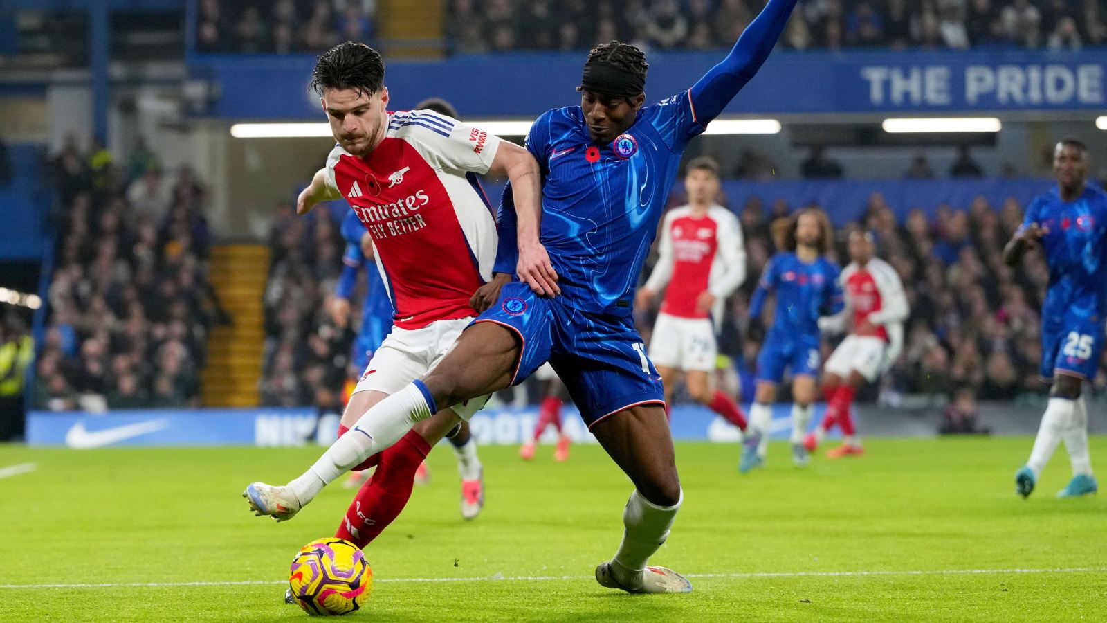 Declan Rice Noni Madueke Arsenal Chelsea F365
