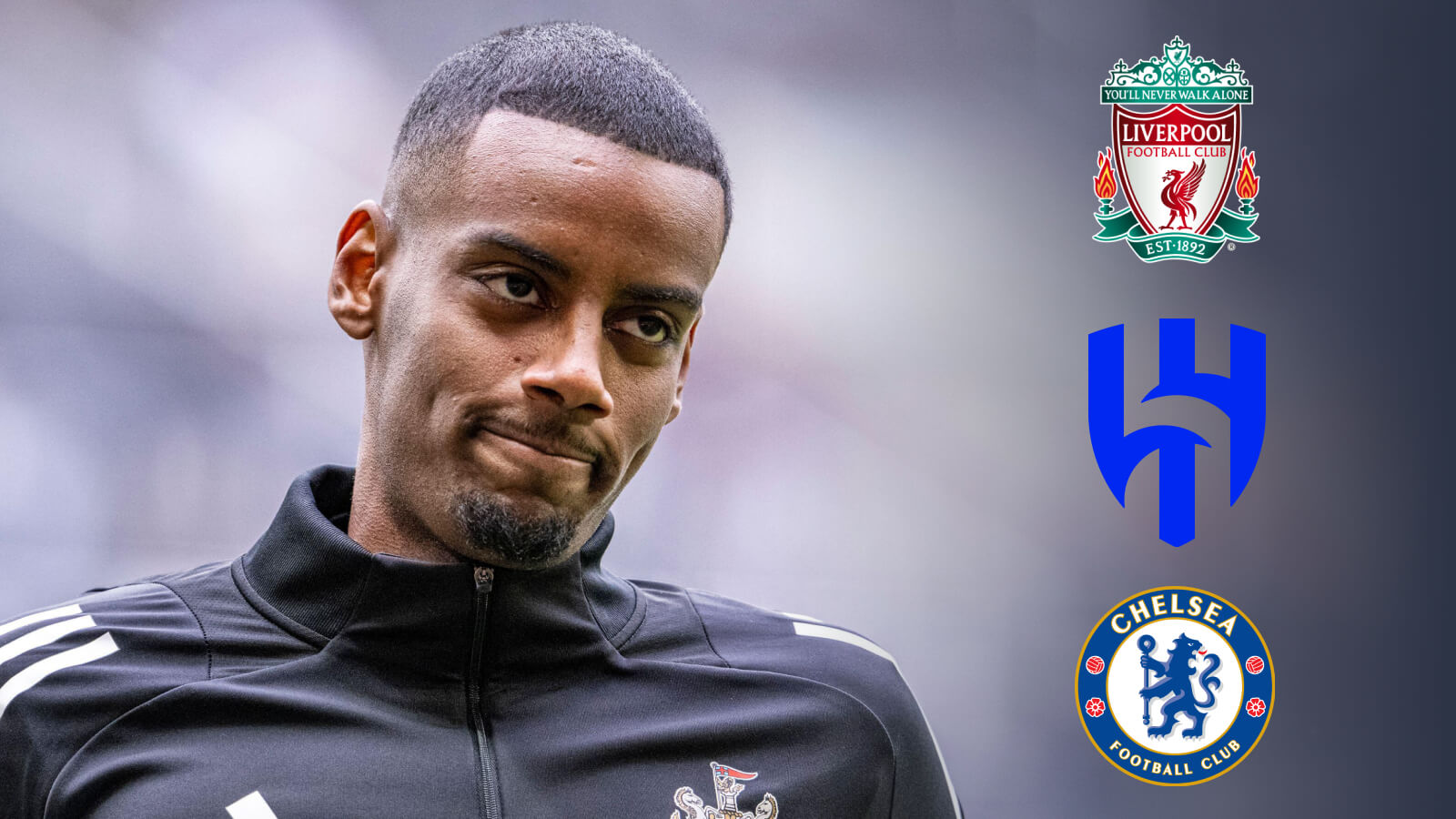 F365 Three Badges Alexander Isak Liverpool Al Hilal Chelsea