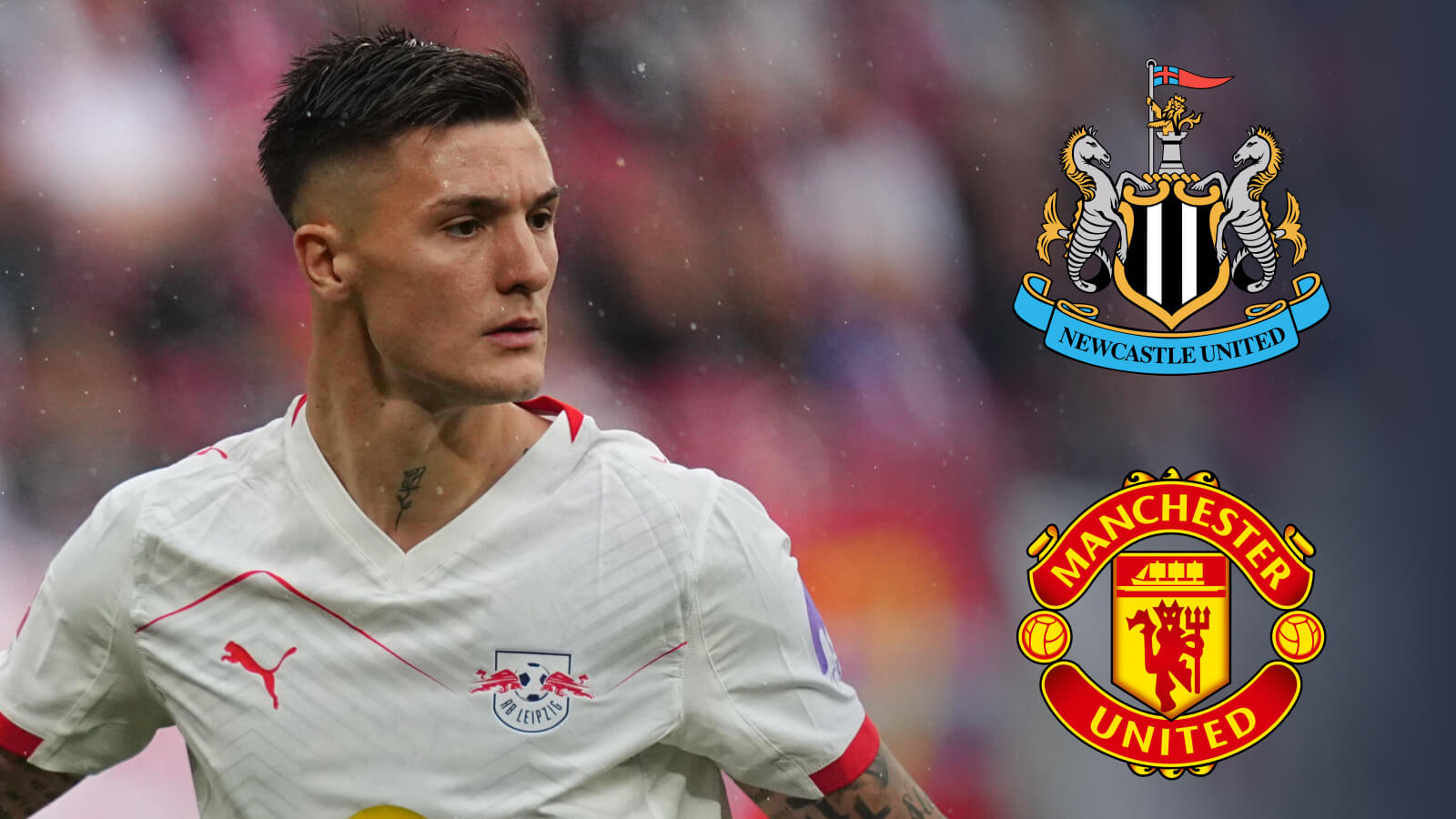 F365 Benjamin Sesko with Newcastle Man utd badges 1 1