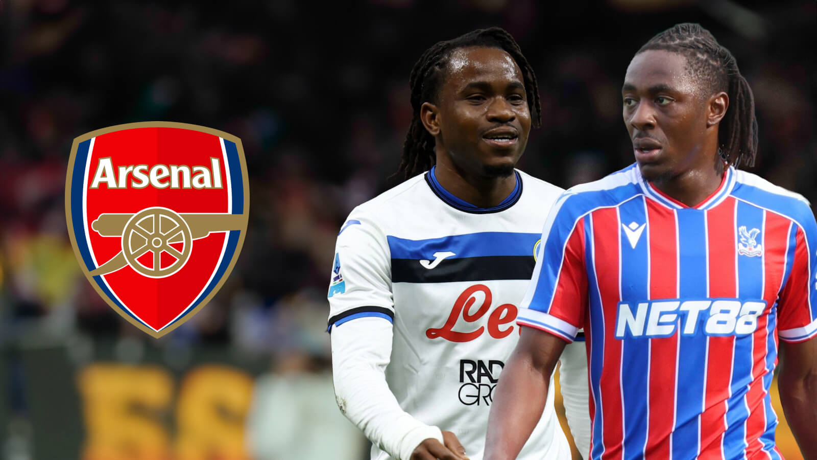 F365 Ademola Lookman Eberechi Eze with Arsenal badge 1