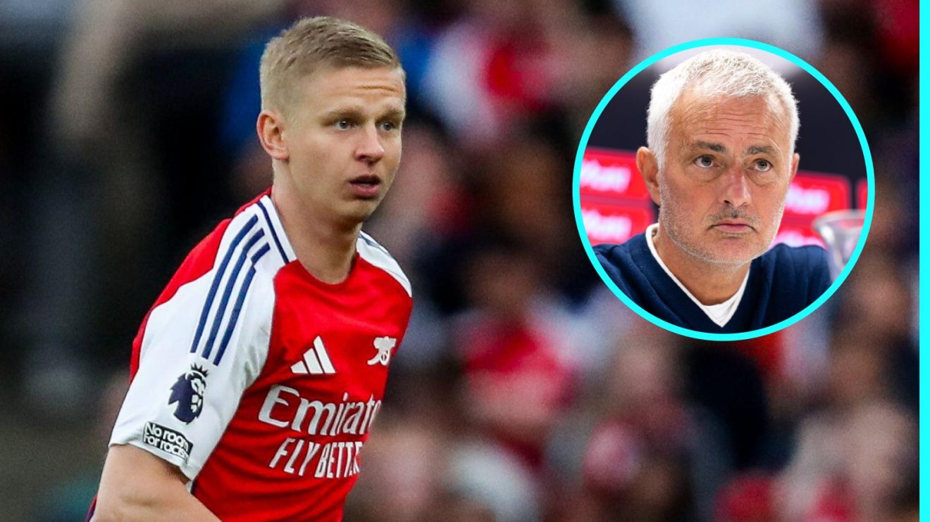 Oleksandr Zinchenko and Jose Mourinho