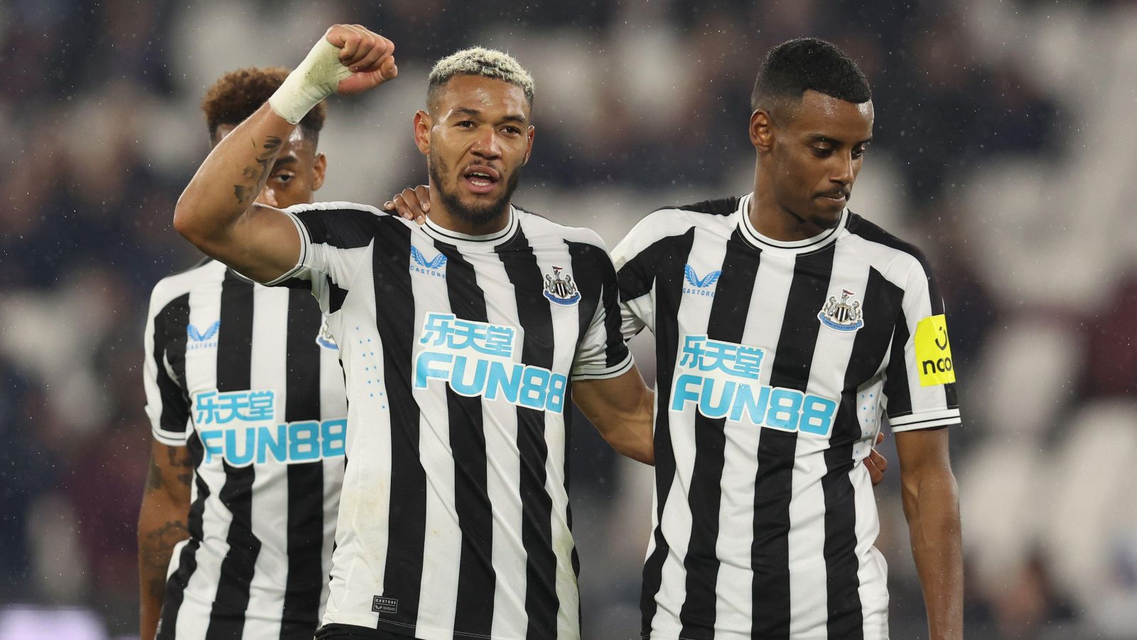Joelinton and Alexander Isak