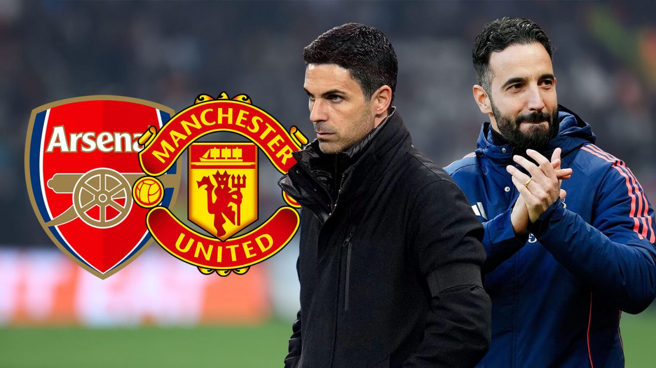 Arteta Amorim Arsenal Man Utd