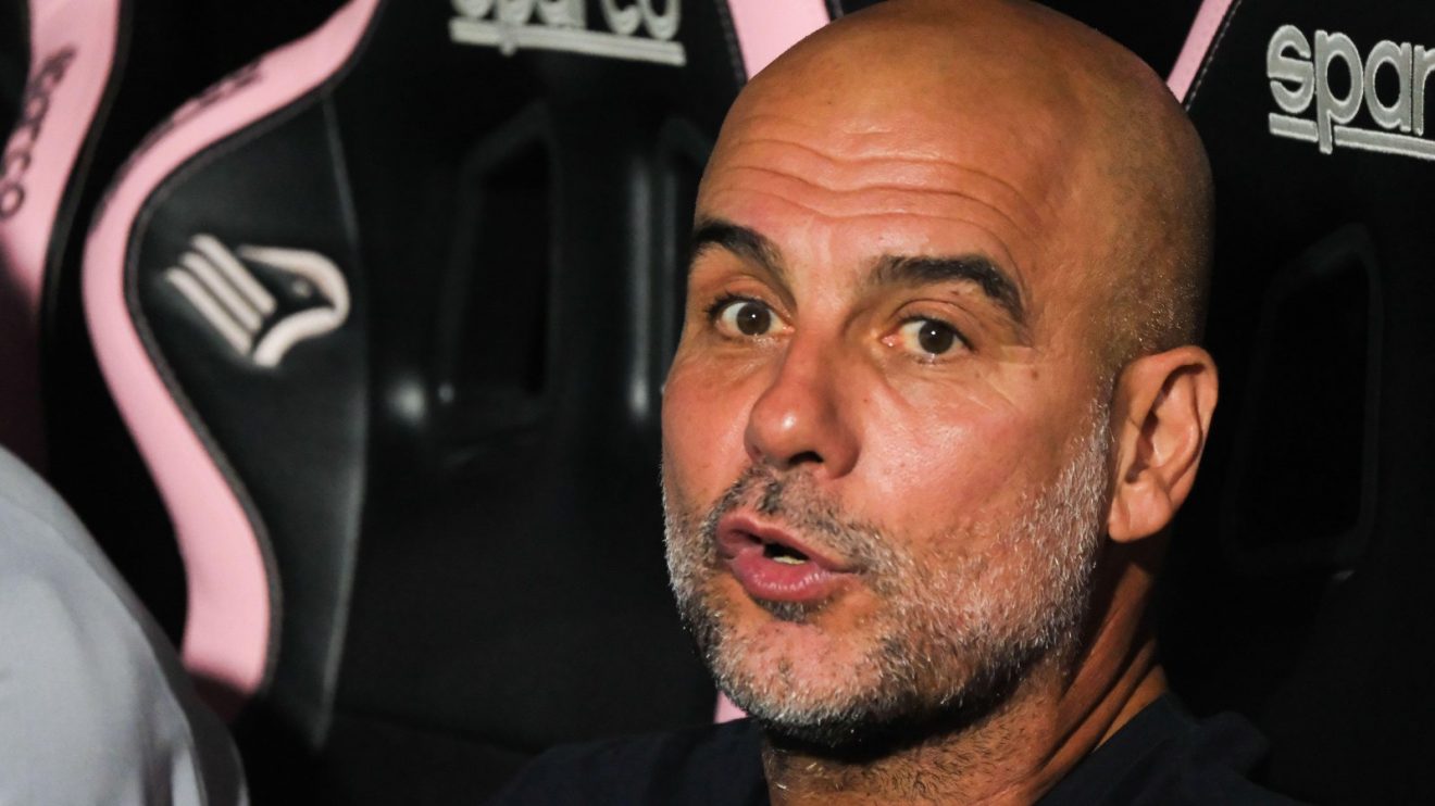 Man City manager Pep Guardiola before a match